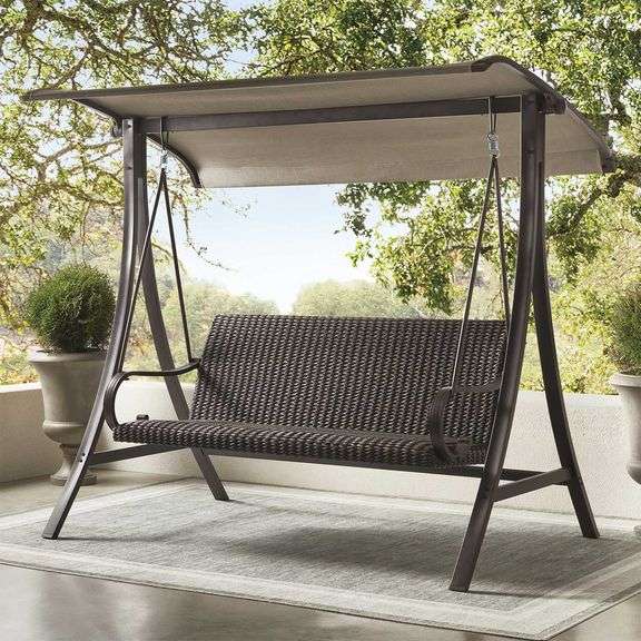 *Homewood Collection 3-Person Wicker Swing