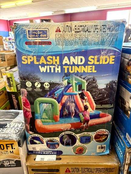 My 1st Splash and Slide with Tunnel