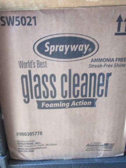 Box of Sprayway Foaming Glass Cleaner