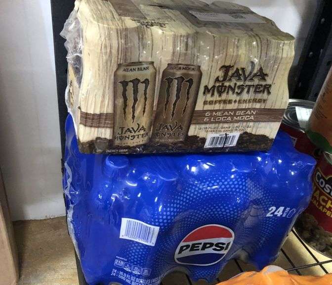 Java Monster Energy Drink, Pepsi Bottles