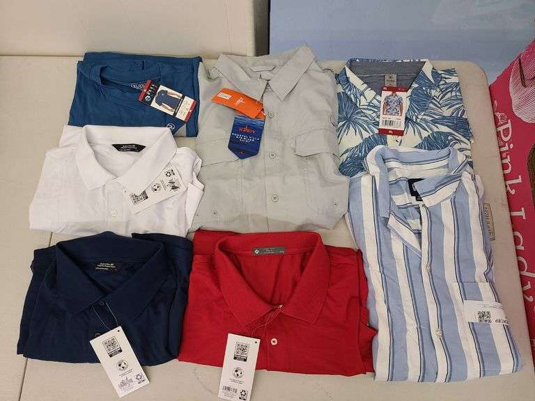 7) Polo Shirts, Button Up Shirts,