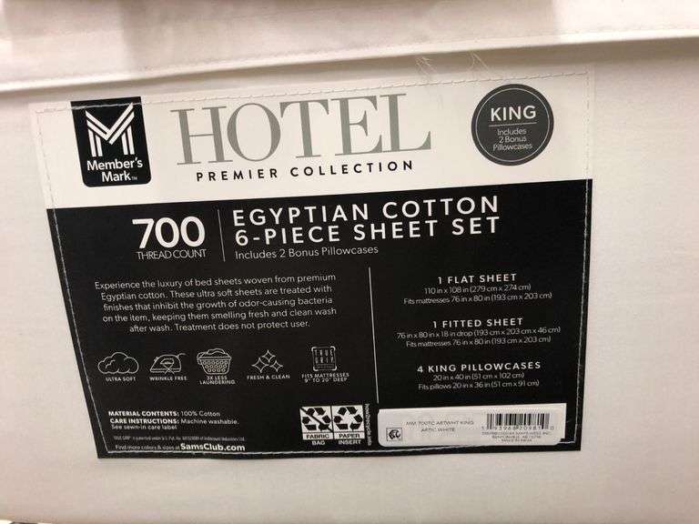 Hotel Egyptian Cotton Sheet Set King, 2) Silk Pillow Cases