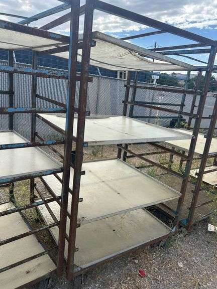 4) Shelves on Heavy Duty Casters