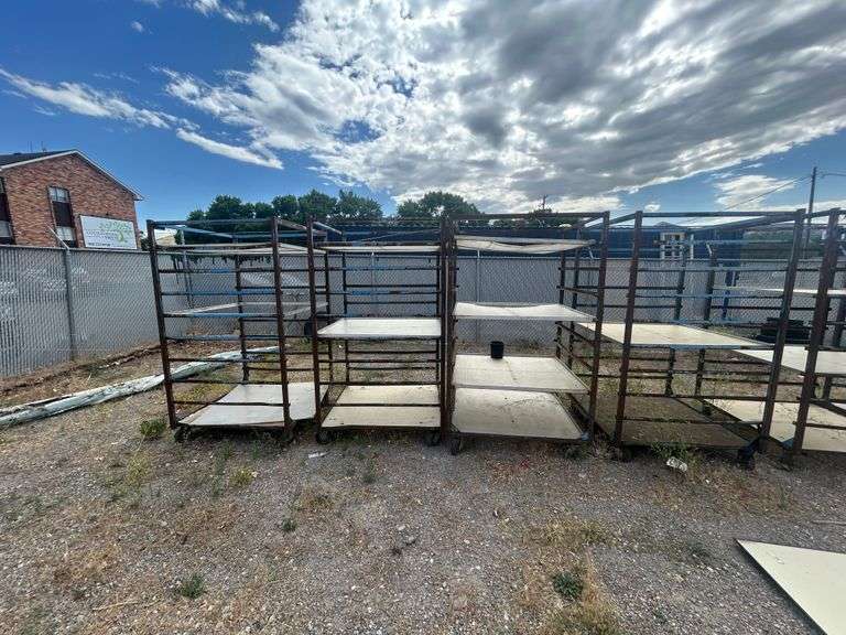 4) Shelves on Heavy Duty Casters