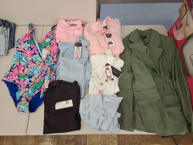 8) Swim Suit, T-Shirt, Tank Dress, Tank Top, Bow Cardigan, Romper, Tops