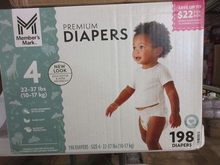 Premium Diapers Size 4, Huggies Overnites Size 4