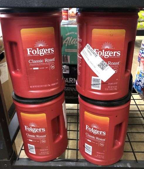4) Folgers Classic Roast Ground Coffee