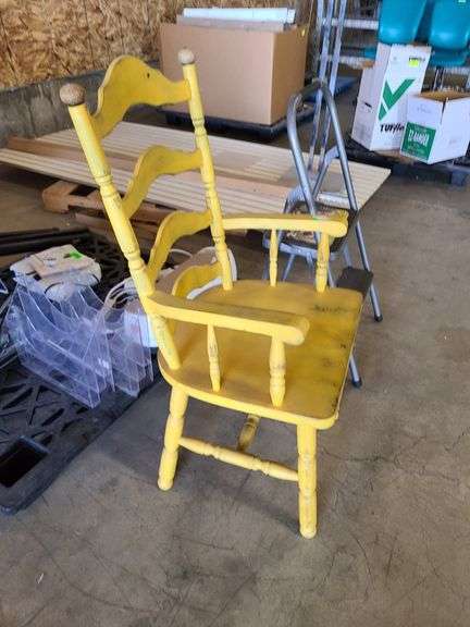 Wooden Chair, Step Stool