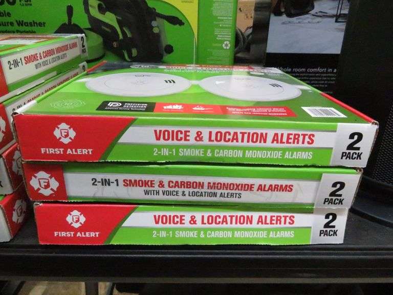 3) 2-in-1 Smoke and Carbon Monoxide Alarms