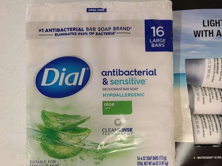 Dial Bar Soap, Neutrogena Sun Protection