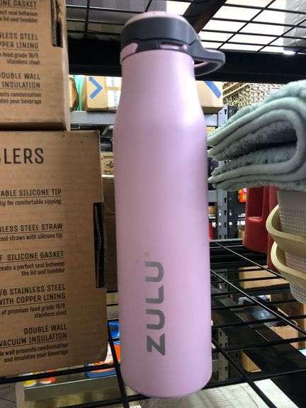 2) Double Wall Stainless Steel Tumblers 2pk, Zulu Water Bottle