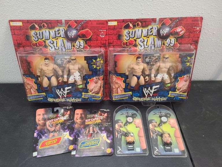 Summer Slam 99 WF Action Figures, WCW Keychains