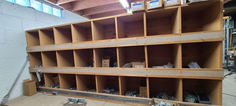 Contents of Shelves: Adaptabel, Door Release, Back Box, Metal Brackets, BX Connectors, Grounding Bus