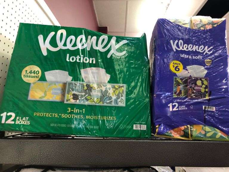 Kleenex Lotion Facial Tissue, Kleenex Ultra Soft Facial Tissue
