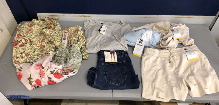 Sandwash Short, 2) Sandwash Tee, Express Shirt, RM Short, Nanette Lepore Dress