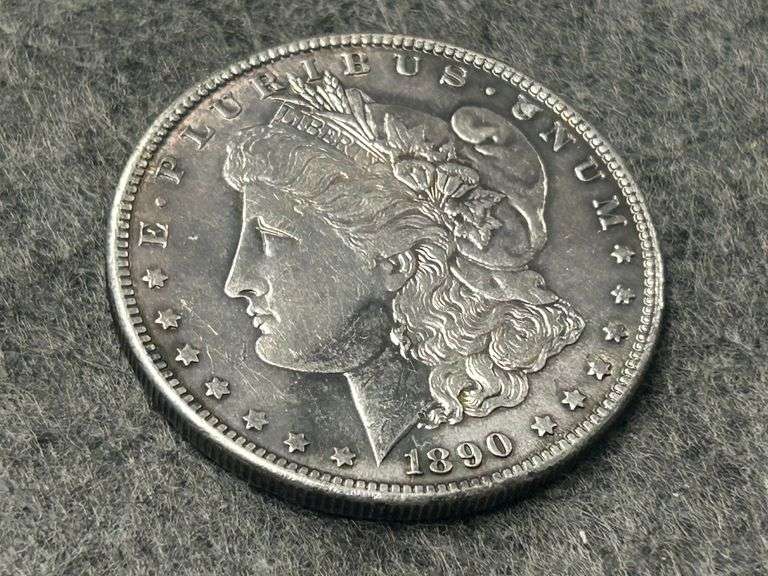 1890 Morgan Silver Dollar Dark Toning
