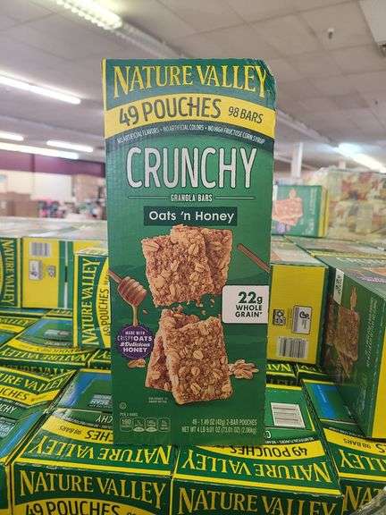 5) Nature Valley Granola Bars 49pk