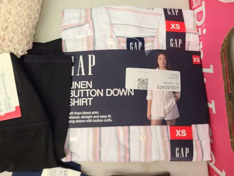 9) Jacket, Leggings, Knit Pull Over, Button Down Shirt