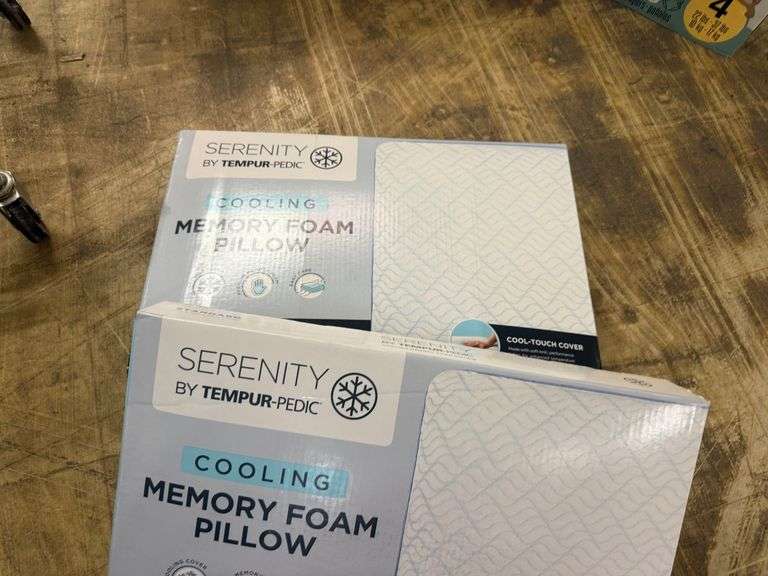 2) Serenity Cooling Memory Foam Pillows