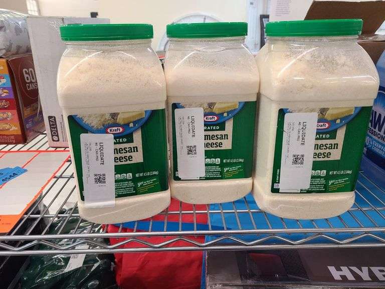 3) Kraft 4.5lb Grated Parmesan Cheese