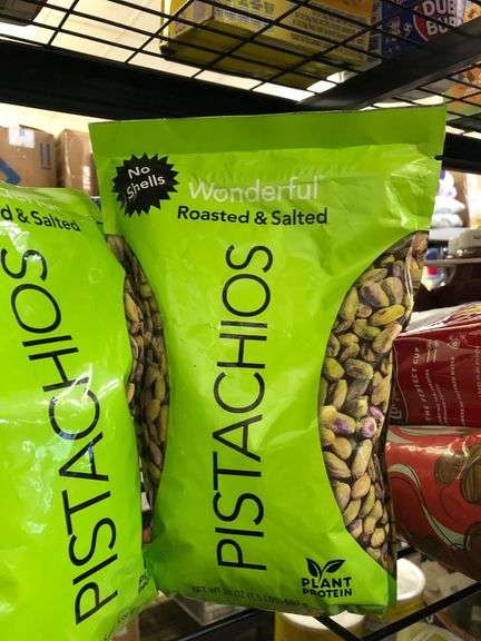 3) Wonderful No Shell Pistachios