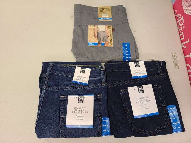 2) Pair Stretch Denim Jeans, Utility Shorts