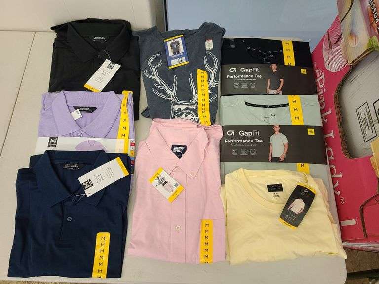 8) Men's Polo's and T-Shirts