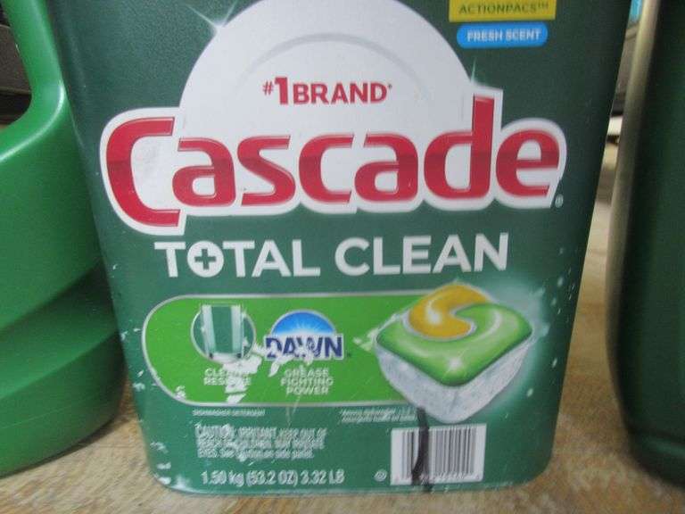 2) Cascade Complete Dish Soap, Cascade Total Clean Dish Pods