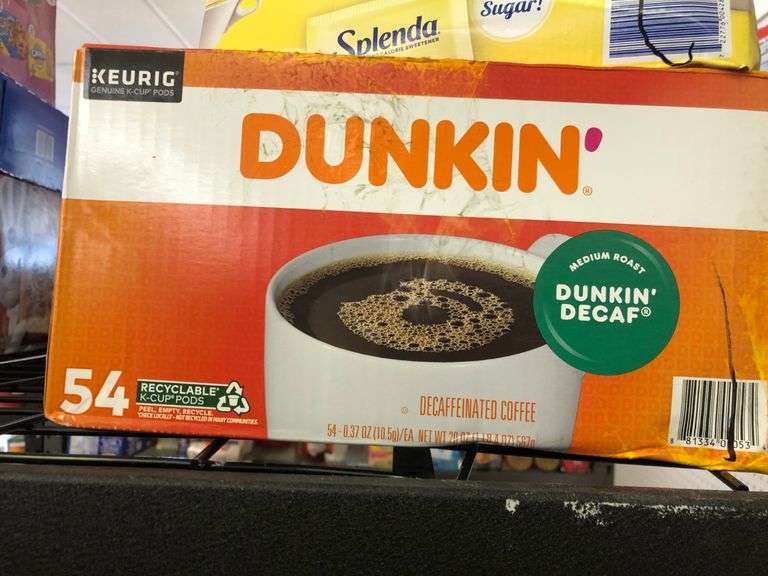 Splenda Packets, Keurig Dunkin' Decaf K-Cup Pods