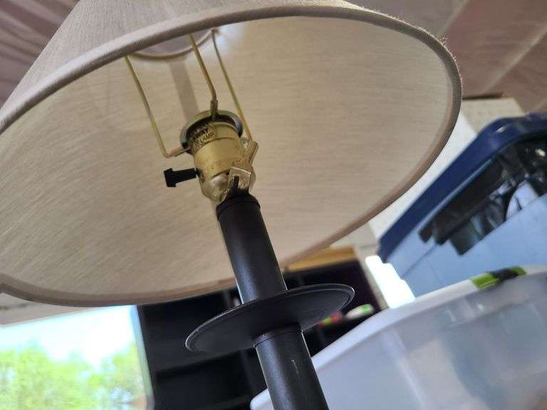 Standing Floor Lamp, Corner Shelf