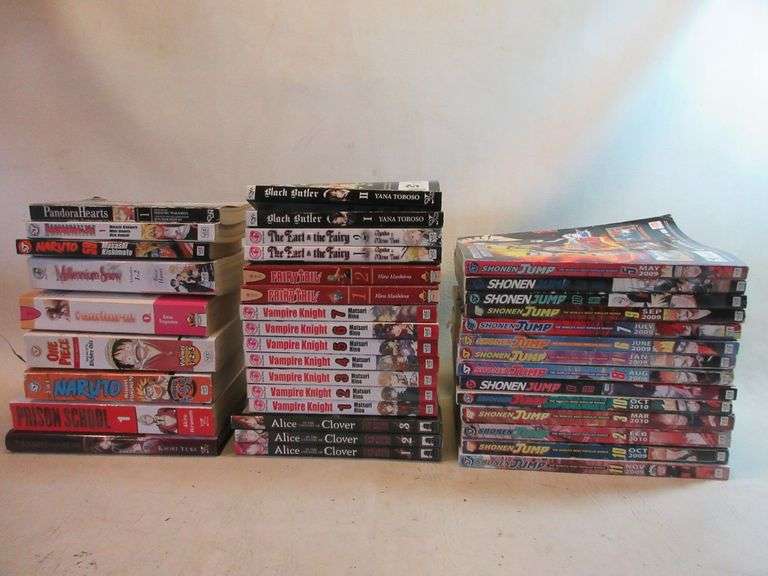 Naruto, One Piece, Other Shonen Manga Books