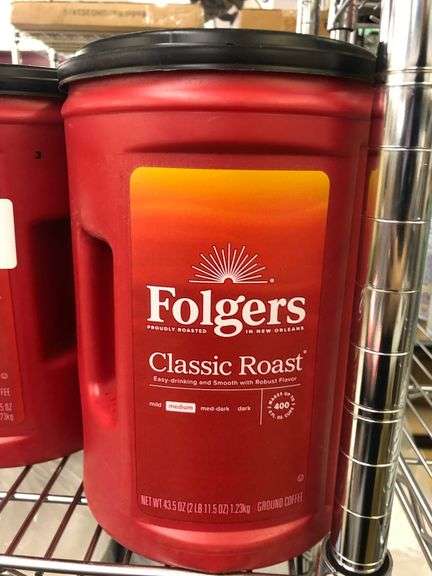 3) Folgers Classic Roast Ground Coffee