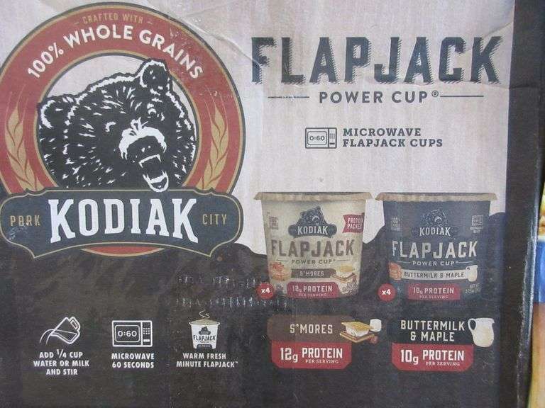 Kodiak Flapjack Power Cup Variety Pack, Quaker Instant Oatmeal Fruit & Cream Variety Pack