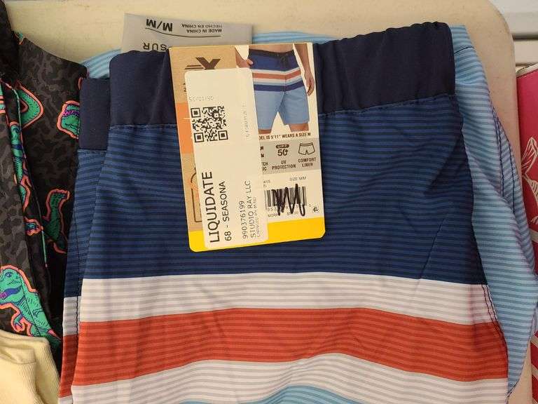 8) Men's Swim Trunks, T-Shirt, Button Up Shirts, Shorts