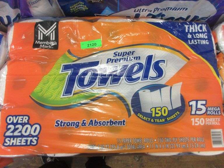 3) Super Premium Paper Towels