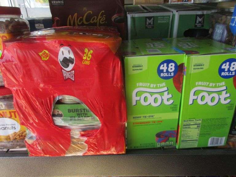2) Fruit by the Foot Variety Packs, Pringles Variety Pack