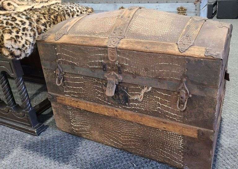 Dome-Top Steamer Trunk
