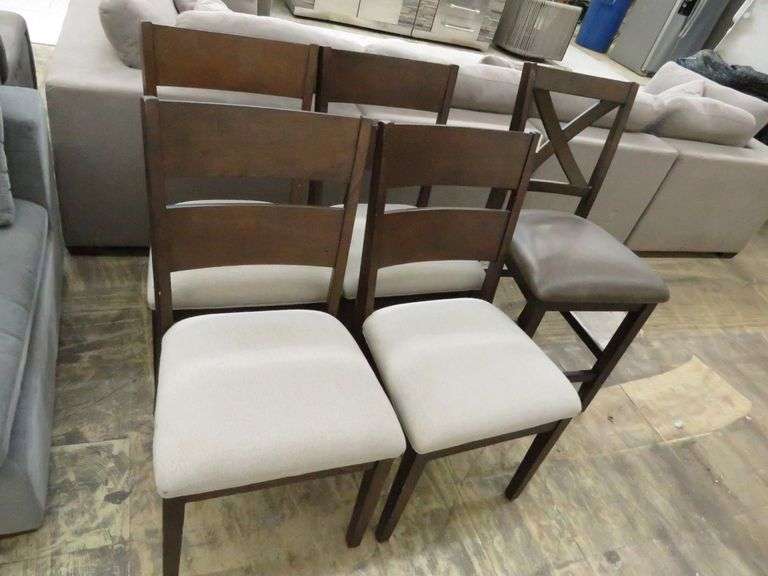 * 4) Dining Chairs, Counter Height Chair