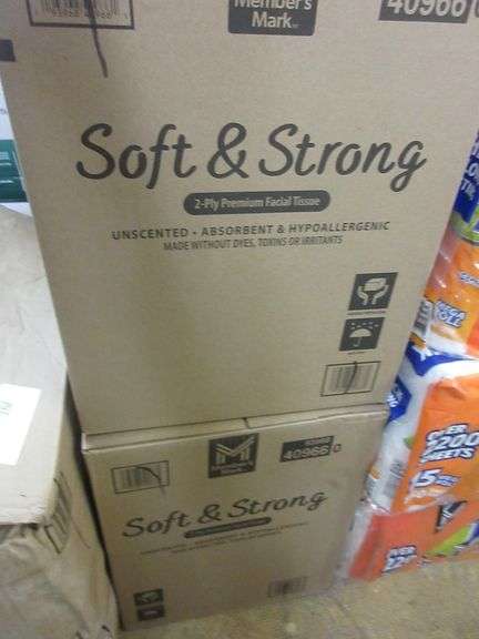 2) Soft & Strong Facial Tissue