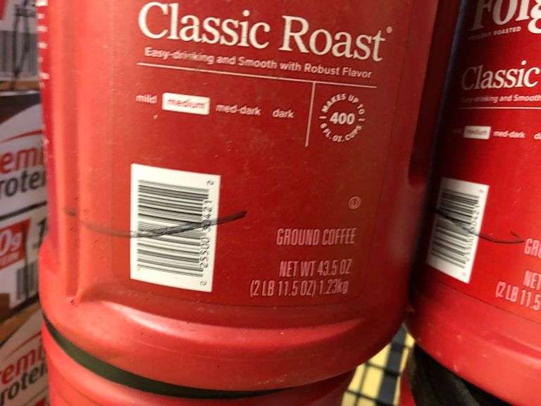 4) Folgers Classic Roast Ground Coffee