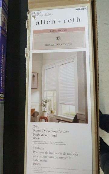 2) Allen+ Roth Faux Wood Blinds