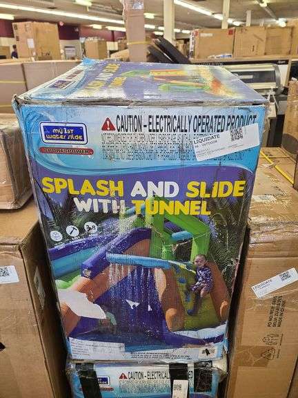 My 1st Water Slide Splash & Slide with Tunnel