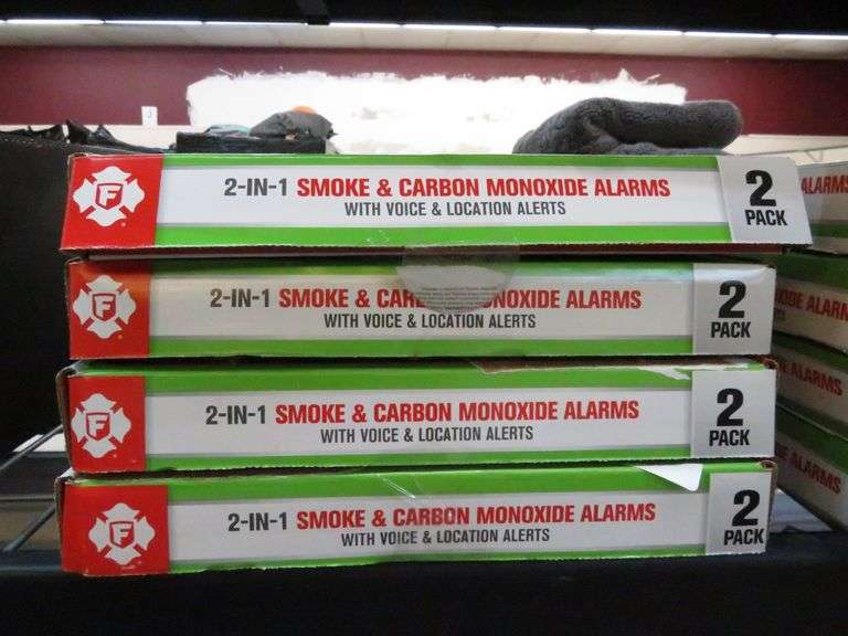 4) 2-in-1 Smoke and Carbon Monoxide Alarms