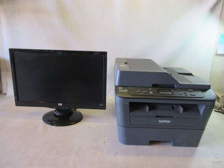 HP Monitor, Brother Printer