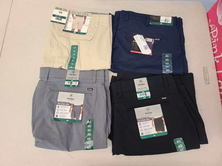 4) Men's Hurley and Iron Co Shorts