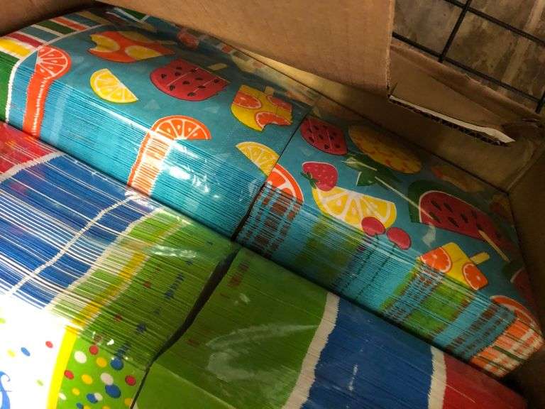 Box Of Party/Decorative Plates And Napkins