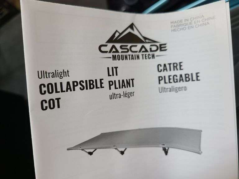 Cascade Mountain Tech Collapsible Cot