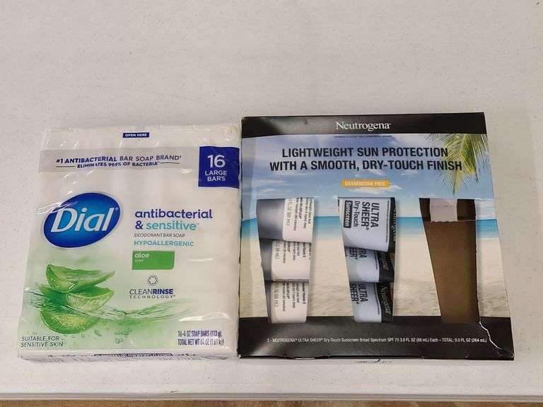 Dial Bar Soap, Neutrogena Sun Protection