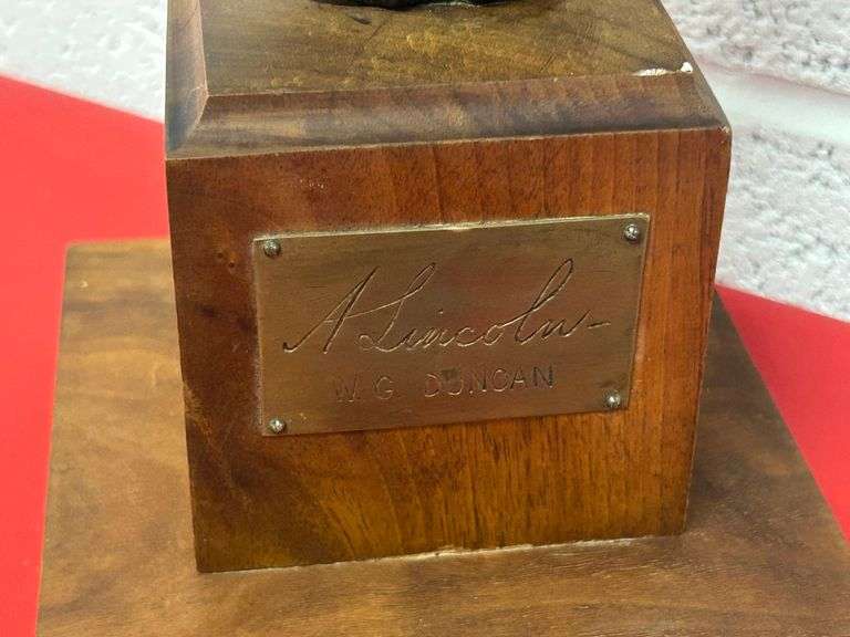 Bronze Abraham Lincoln Bust Hand Made by Colorado Artist