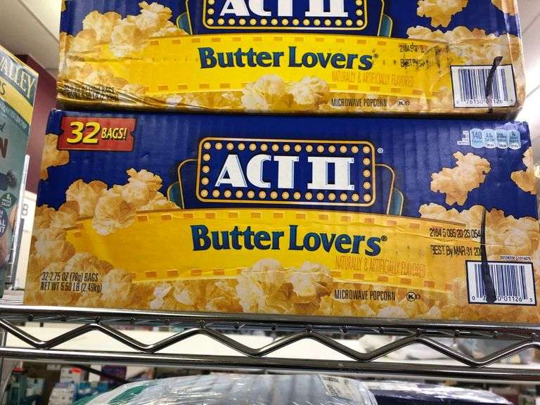 Orville Redenbacher's Mini Bags Popcorn, 2) Act II Butter Lovers Popcorn
